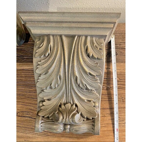 Home Interiors Vintage Set of 2 Ornate Wall Shelves - Picture 10 of 13